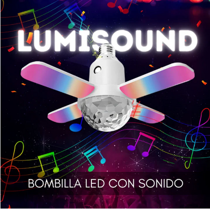 ¡EXCLUSIVO! PARLANTE BLUETOOTH CON BOMBILLA INTEGRADA LUMISOUND