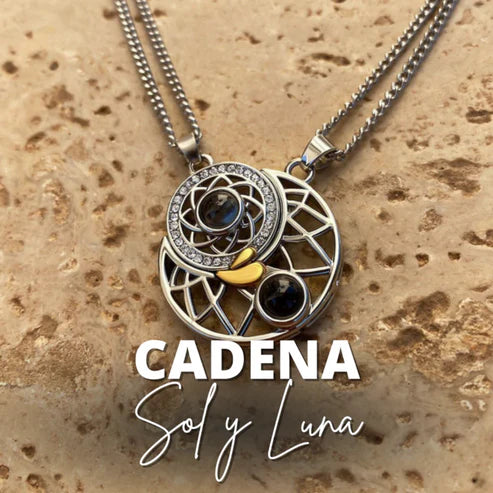 Cadena Sol 🌞 & Luna 🌛 Parejas 💞 "TE AMO" EN 100 IDIOMAS